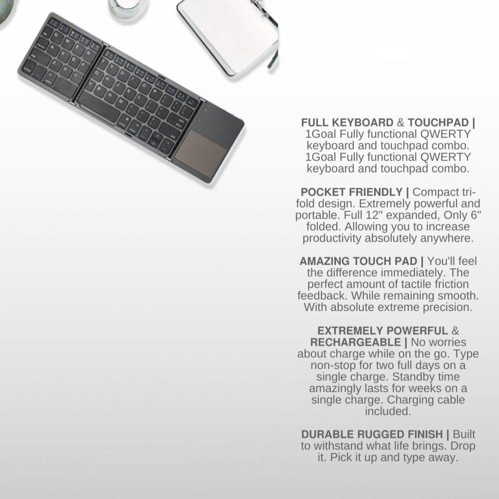 Foldable Bluetooth Keyboard